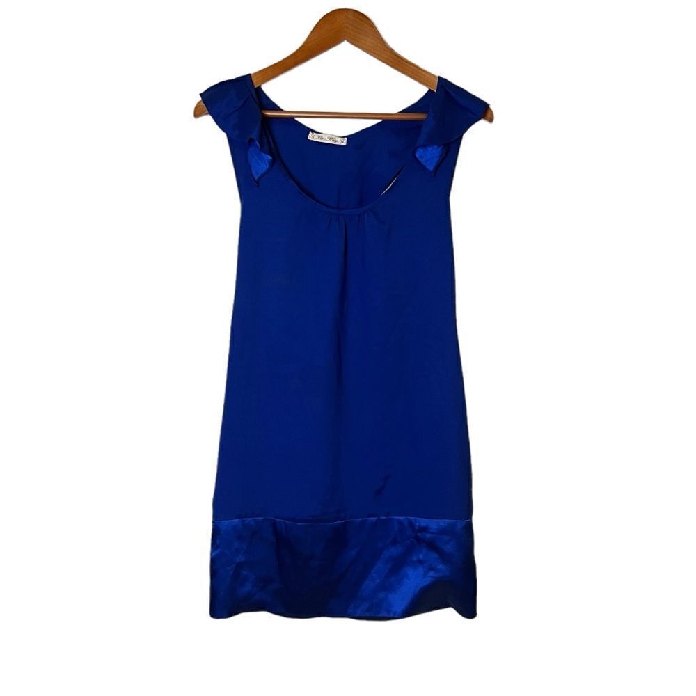 3 for $30! One‎ way blue satin mini dress